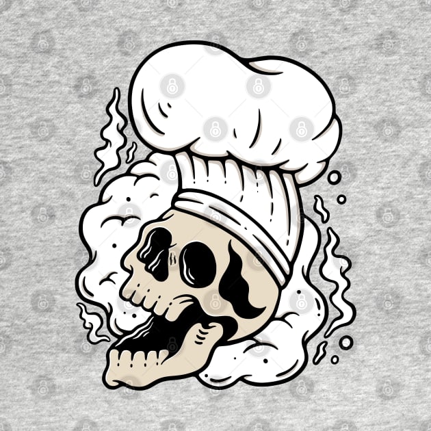 Head Chef Skull by Pongatworks Store